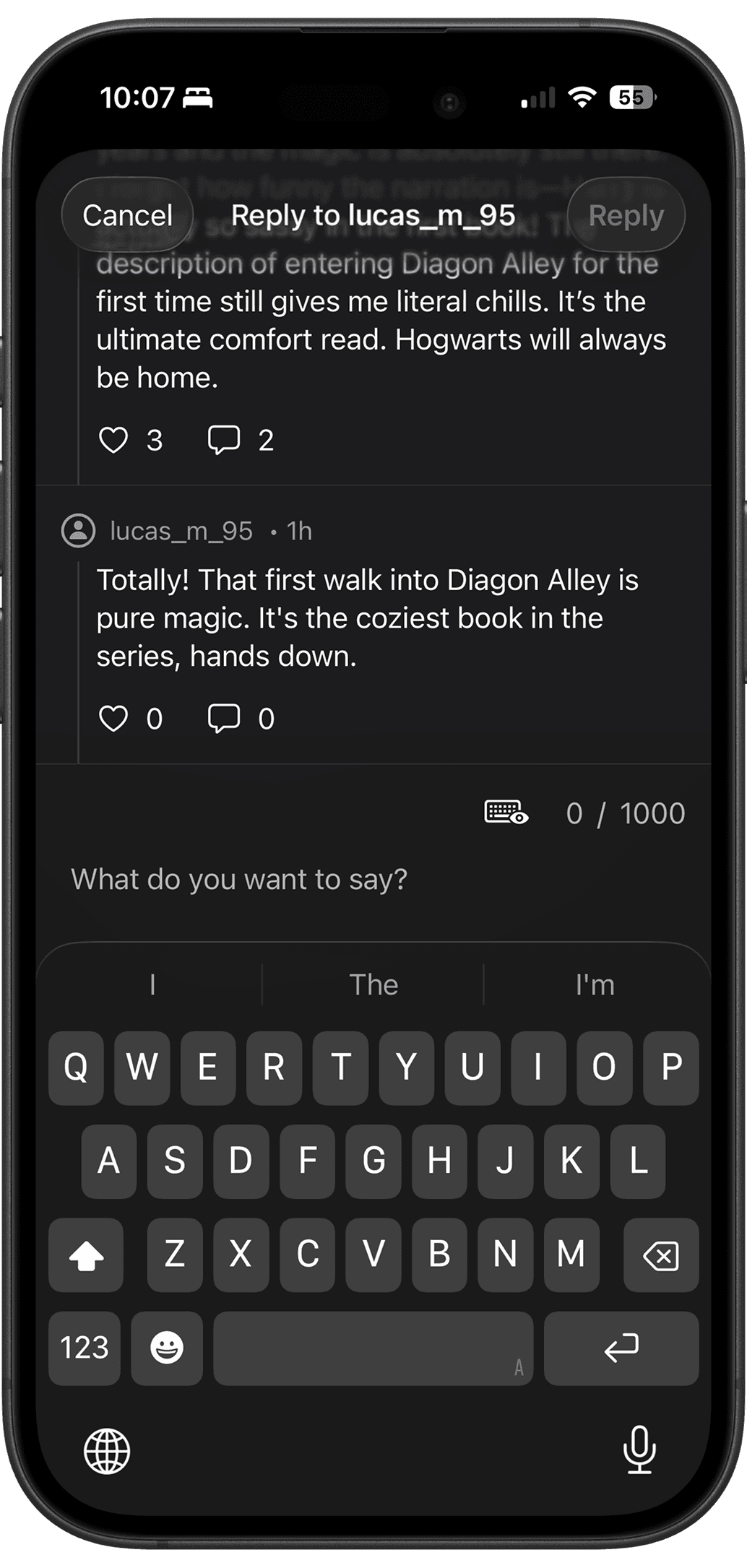 Thing City app screenshot showing Join The Conversation feature